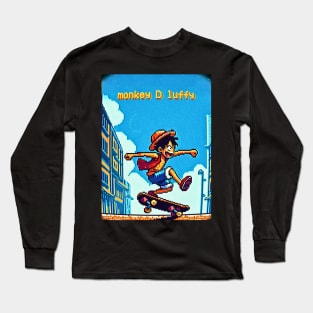 Luffy Skaterboy Long Sleeve T-Shirt